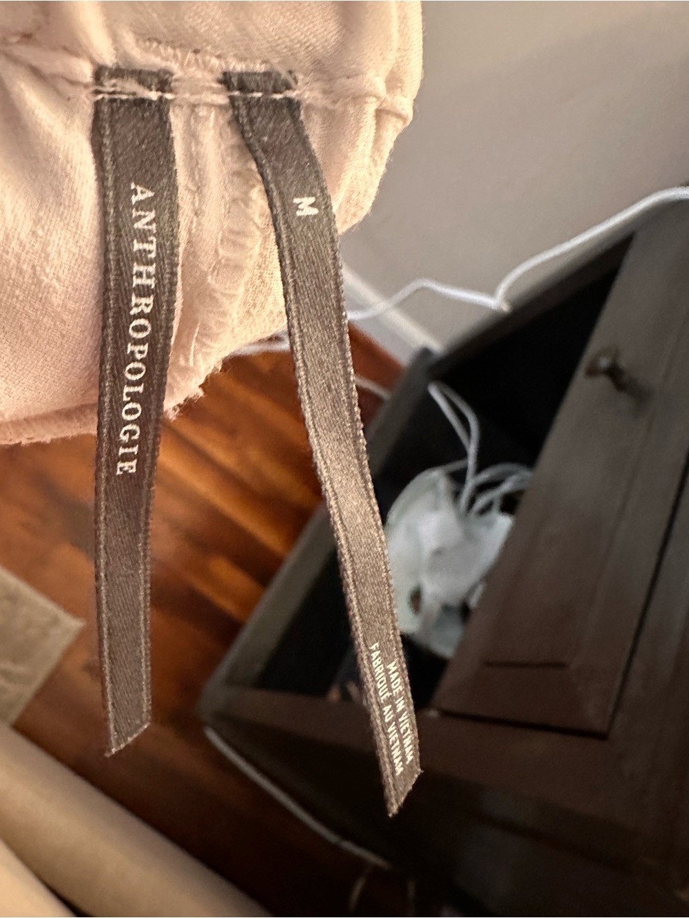 Anthropologie satin long elastic waist pants. - Picture 6 of 6